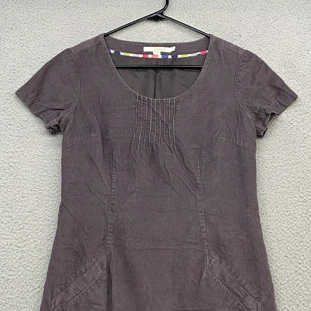 Boden Dress Womens 4 Corduroy Short Sleeve Cotton Y2K Sheath Lightweight‎